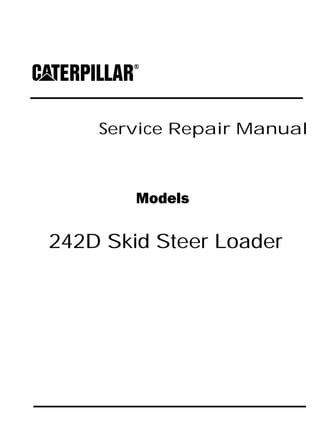 2015 cat 242d skid-steer loader|cat 242d manual.